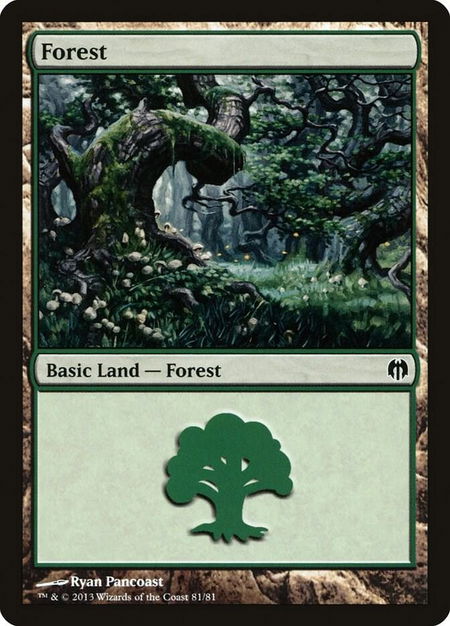 Forest (81) - Duel Decks: Heroes vs. Monsters Magic: The Gathering trading card