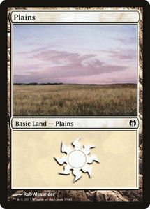 Plains (39) - Duel Decks: Heroes vs. Monsters (DDL) #39 - Land Magic: The Gathering Trading Card