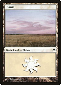 Plains (39) - Duel Decks: Heroes vs. Monsters (DDL) #39 - Land Magic: The Gathering Trading Card