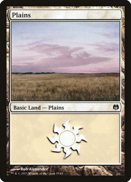Plains (39) - Duel Decks: Heroes vs. Monsters Magic: The Gathering trading card