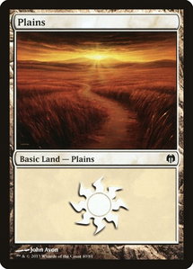 Plains (40) - Duel Decks: Heroes vs. Monsters (DDL) #40 - Land Magic: The Gathering Trading Card