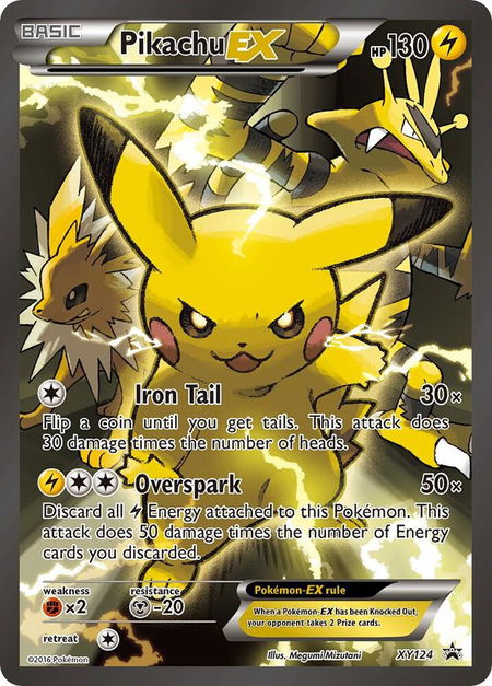 Pikachu EX - XY124 - XY Promos Pokémon trading card