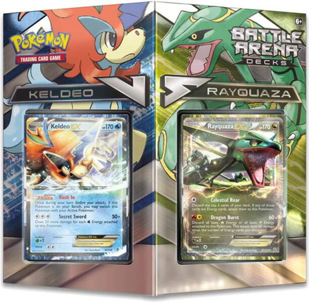 Battle Arena Decks: Keldeo EX vs Rayquaza EX trading card from XY - Steam Siege Battle Arena Decks: Keldeo EX vs Rayquaza EX - XY - Steam Siege Pokémon trading card