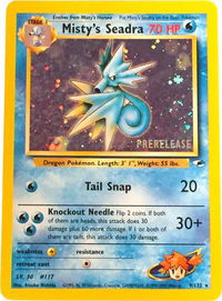 Misty's Seadra (Prerelease) - WoTC Promo (PR) #009/132 - Promo Pokémon Trading Card