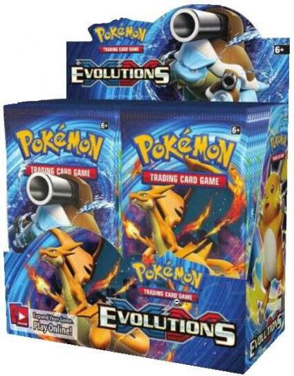 XY Evolutions Booster Box trading card from XY - Evolutions XY Evolutions Booster Box - XY - Evolutions Pokémon trading card