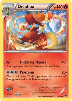 Delphox - 13/124 (XY Fates Collide) trading card from Deck Exclusives Delphox - 13/124 (XY Fates Collide) - Deck Exclusives Pokémon trading card