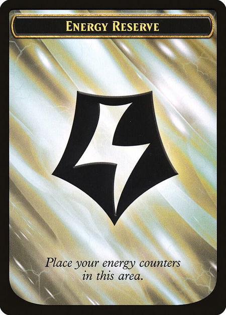 Energy Reserve Token trading card from Kaladesh Energy Reserve Token - Kaladesh Magic: The Gathering trading card