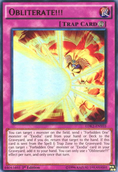 Obliterate!!! trading card from Legendary Decks II Obliterate!!! - Legendary Decks II YuGiOh trading card
