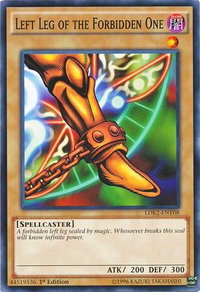 Left Leg of the Forbidden One - Legendary Decks II (LDK2) #LDK2-ENY08 - Common / Short Print YuGiOh Trading Card