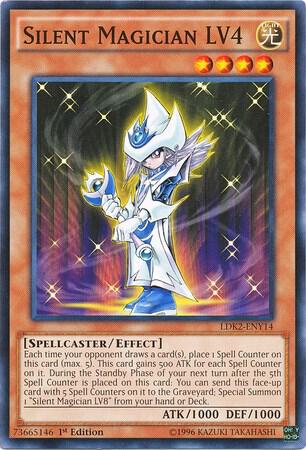 Silent Magician LV4 - Legendary Decks II YuGiOh trading card