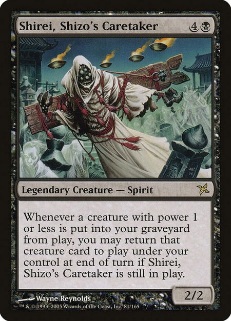 Shirei, Shizo's Caretaker - Betrayers of Kamigawa Magic: The Gathering trading card