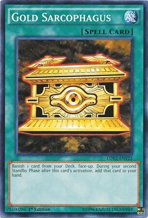Gold Sarcophagus - Legendary Decks II YuGiOh trading card