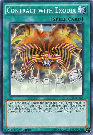 Contract with Exodia - Legendary Decks II YuGiOh trading card