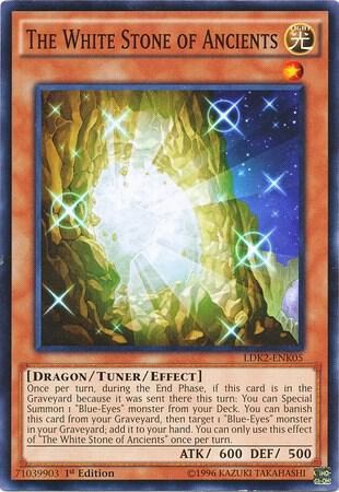 The White Stone of Ancients trading card from Legendary Decks II The White Stone of Ancients - Legendary Decks II YuGiOh trading card