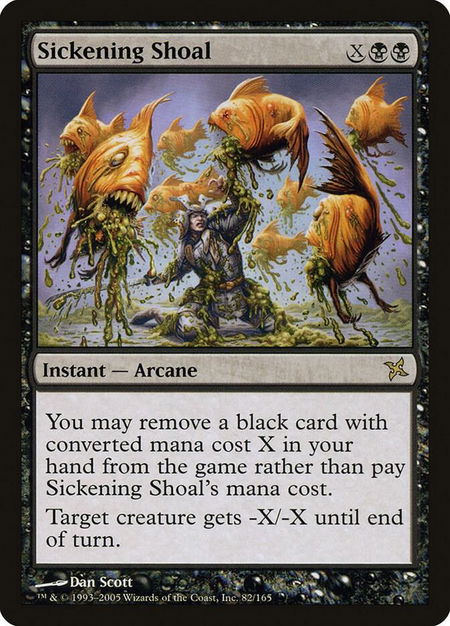 Sickening Shoal - Betrayers of Kamigawa Magic: The Gathering trading card
