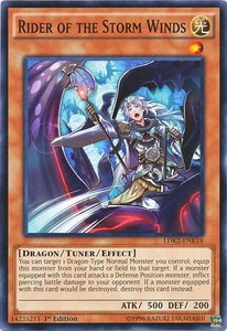 Rider of the Storm Winds - Legendary Decks II (LDK2) #LDK2-ENK18 - Common / Short Print YuGiOh Trading Card