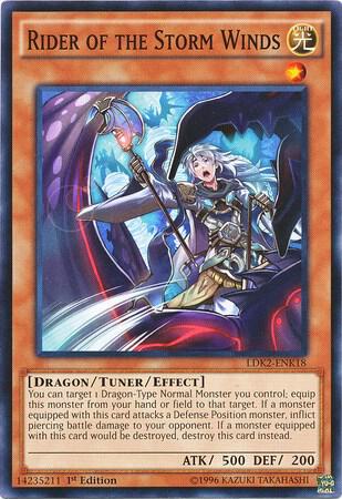 Rider of the Storm Winds trading card from Legendary Decks II Rider of the Storm Winds - Legendary Decks II YuGiOh trading card