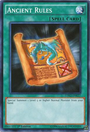 Ancient Rules - Legendary Decks II YuGiOh trading card