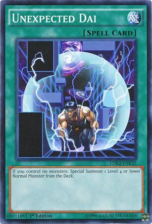 Unexpected Dai trading card from Legendary Decks II Unexpected Dai - Legendary Decks II YuGiOh trading card