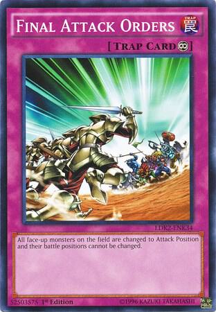 Final Attack Orders trading card from Legendary Decks II Final Attack Orders - Legendary Decks II YuGiOh trading card