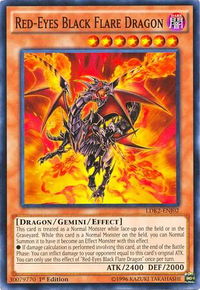 Red-Eyes Black Flare Dragon - Legendary Decks II (LDK2) #LDK2-ENJ02 - Common / Short Print YuGiOh Trading Card