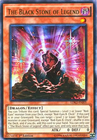 The Black Stone of Legend trading card from Legendary Decks II The Black Stone of Legend - Legendary Decks II YuGiOh trading card