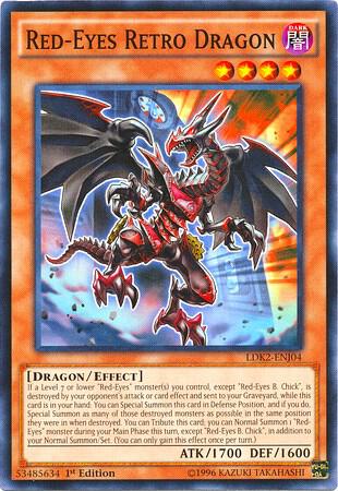 Red-Eyes Retro Dragon - Legendary Decks II YuGiOh trading card