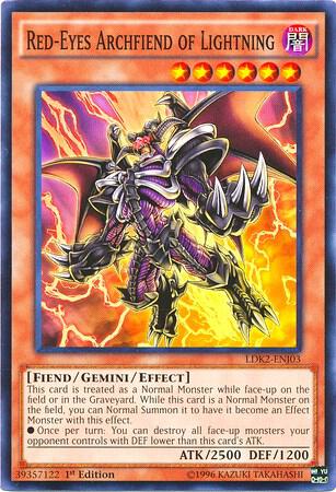 Red-Eyes Archfiend of Lightning - Legendary Decks II YuGiOh trading card