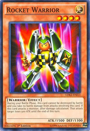 Rocket Warrior trading card from Legendary Decks II Rocket Warrior - Legendary Decks II YuGiOh trading card