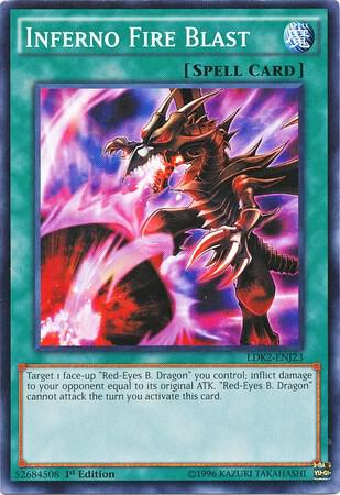 Inferno Fire Blast - Legendary Decks II YuGiOh trading card
