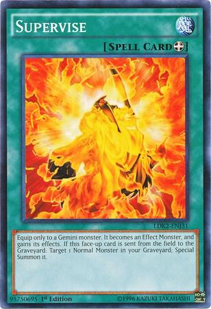 Supervise trading card from Legendary Decks II Supervise - Legendary Decks II YuGiOh trading card