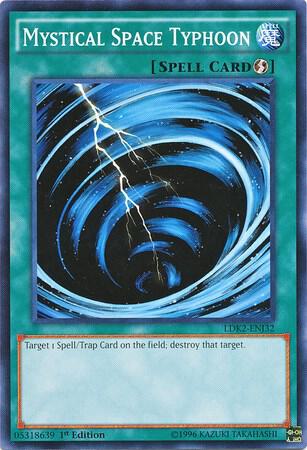 Mystical Space Typhoon trading card from Legendary Decks II Mystical Space Typhoon - Legendary Decks II YuGiOh trading card