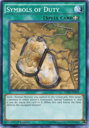 Symbols of Duty trading card from Legendary Decks II Symbols of Duty - Legendary Decks II YuGiOh trading card