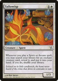 Tallowisp - Betrayers of Kamigawa (BOK) #25 - Uncommon Magic: The Gathering Trading Card