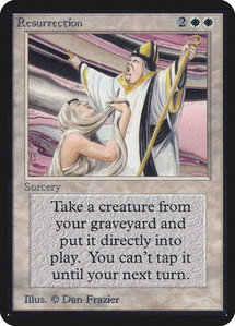 Resurrection - Alpha Edition (LEA) #34 - Uncommon Magic: The Gathering Trading Card
