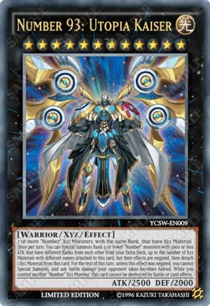 Number 93: Utopia Kaiser - Yu-Gi-Oh! Championship Series Prize Cards YuGiOh trading card