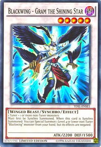 Blackwing - Gram the Shining Star - The Dark Illusion (TDIL) #TDIL-ENSE1 - Super Rare YuGiOh Trading Card