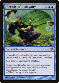 Threads of Disloyalty - Betrayers of Kamigawa (BOK) #56 - Rare Magic: The Gathering Trading Card