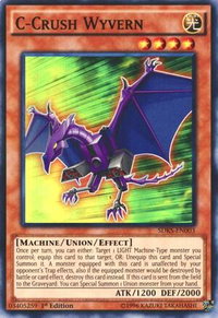 C-Crush Wyvern - Structure Deck: Seto Kaiba (SDKS) #SDKS-EN003 - Super Rare YuGiOh Trading Card