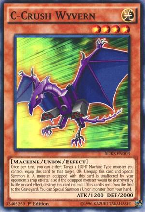 C-Crush Wyvern - Structure Deck: Seto Kaiba YuGiOh trading card