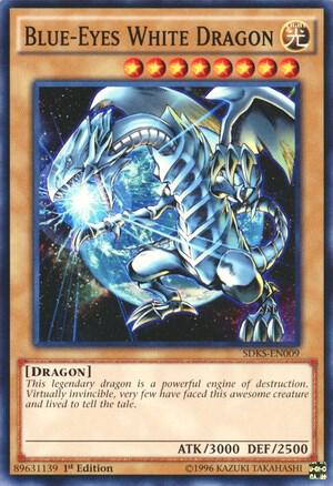 Blue-Eyes White Dragon - Structure Deck: Seto Kaiba YuGiOh trading card