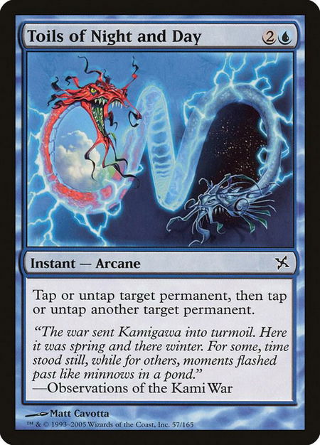 Toils of Night and Day - Betrayers of Kamigawa Magic: The Gathering trading card