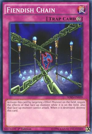 Fiendish Chain - Structure Deck: Seto Kaiba YuGiOh trading card