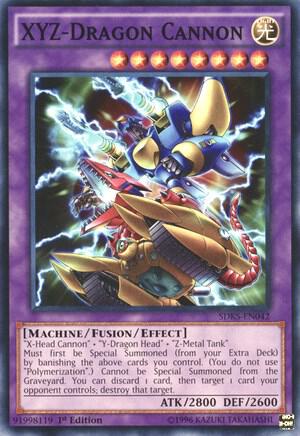 XYZ-Dragon Cannon trading card from Structure Deck: Seto Kaiba XYZ-Dragon Cannon - Structure Deck: Seto Kaiba YuGiOh trading card