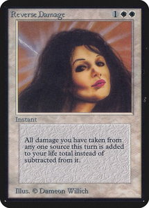 Reverse Damage - Alpha Edition (LEA) #35 - Rare Magic: The Gathering Trading Card