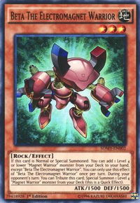 Beta The Electromagnet Warrior - Structure Deck: Yugi Muto (SDMY) #SDMY-EN002 - Super Rare YuGiOh Trading Card
