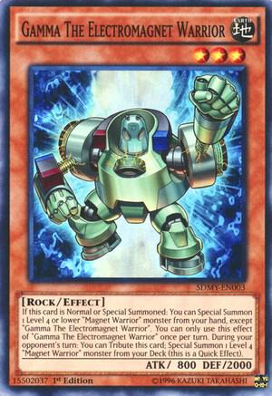 Gamma The Electromagnet Warrior trading card from Structure Deck: Yugi Muto Gamma The Electromagnet Warrior - Structure Deck: Yugi Muto YuGiOh trading card