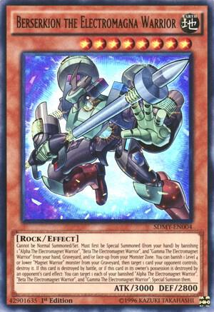 Berserkion the Electromagna Warrior trading card from Structure Deck: Yugi Muto Berserkion the Electromagna Warrior - Structure Deck: Yugi Muto YuGiOh trading card