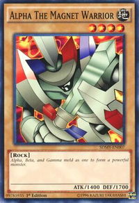 Alpha The Magnet Warrior - Structure Deck: Yugi Muto (SDMY) #SDMY-EN007 - Common / Short Print YuGiOh Trading Card