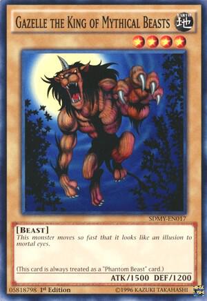 Gazelle the King of Mythical Beasts - Structure Deck: Yugi Muto YuGiOh trading card